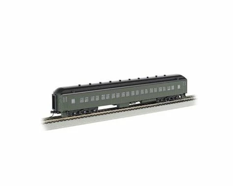 Bachmann Painted Unlettered 72' Coach (Pullman Green) (HO Scale) 3 Bachmann Painted Unlettered 72' Coach (Pullman Green) (HO Scale)