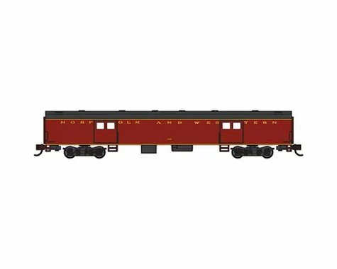 Bachmann Norfolk & Western 72' Smooth-Side Baggage Car (N Scale) 3 Bachmann Norfolk & Western 72' Smooth-Side Baggage Car (N Scale)