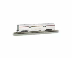 Bachmann Pennsylvania 72' 2-Door Baggage Car (Silver/Tuscan Stripe) (N Scale)