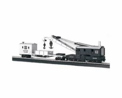 Bachmann Santa Fe 250-Ton Steam Crane & Boom Tender (HO Scale)