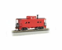 Bachmann Unlettered NE Steel Caboose (Red) (HO Scale)