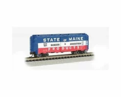 Bachmann Bangor & Aroostook AAR 40' Steel Box Car (Red, White, Blue) (N Scale)