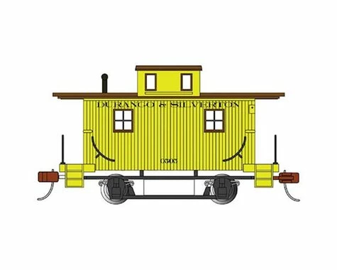 Bachmann Durango & Silverton Bobber Caboose (Yellow) (HO Scale) 3 Bachmann Durango & Silverton Bobber Caboose (Yellow) (HO Scale)