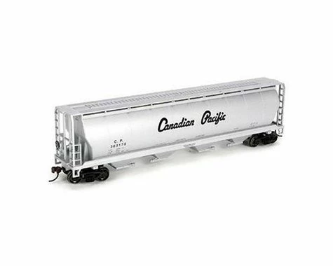 Bachmann Canadian Pacific 4-Bay Cylindrical Grain Hopper (Silver) (HO Scale) 3 Bachmann Canadian Pacific 4-Bay Cylindrical Grain Hopper (Silver) (HO Scale)