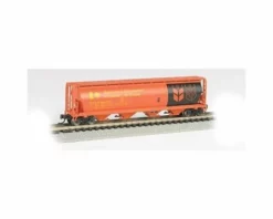 Bachmann Government Of Canada 4-Bay Cylindrical Grain Hopper (Red) (N Scale)