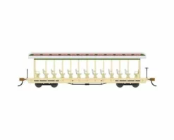Bachmann Amusement Park Jackson Sharp Open-Sided Excursion Car (Cream/Olive) (HO Scale)