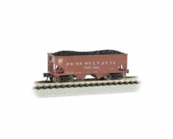 Bachmann PRR #705934 USRA 55-Ton 2-Bay Hopper (Tuscan Red) (N Scale)