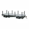 Bachmann 18' Flat Car (Black) (2) (On30 Scale)