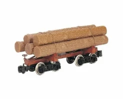 Bachmann Skeleton Log Car w/ Resin Logs (3) (On30 Scale)