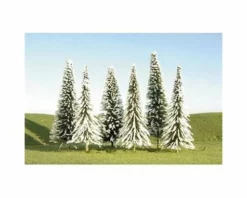 Bachmann Scenescapes Pine Trees w/Snow (24) (5-6")