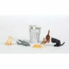 Bachmann SceneScapes Cats w/ Garbage Can (6) (HO Scale) -Bachmann Sales Shop bac33107