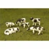 Bachmann SceneScapes Cows (Black & White) (6) (O Scale) -Bachmann Sales Shop bac33153