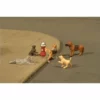 Bachmann SceneScapes Dogs with Fire Hydrant (6) (O Scale) -Bachmann Sales Shop bac33158