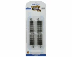 Bachmann HO-Scale E-Z Track Nickel Silver 3" Straight (4)