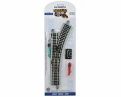 Bachmann E-Z Track Remote Right-Hand Turnout (HO Scale)
