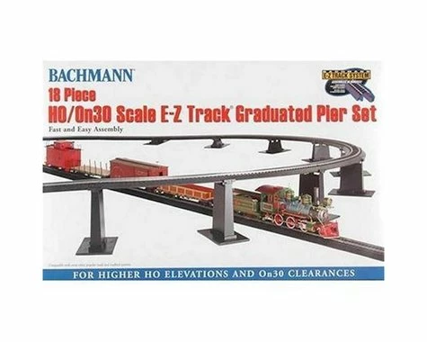 Bachmann E-Z Track Graduated Pier Set (18) (HO Scale) 3 Bachmann E-Z Track Graduated Pier Set (18) (HO Scale)
