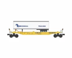 Bachmann O Williams Front Runner w/Trailer, Conrail