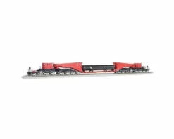 Bachmann HO Spectrum Scnabel w/Retort/Cylider Load, Red/Blk