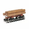 Bachmann G RTR Skeleton Log Car w/Logs, Brown/Unlettered -Bachmann Sales Shop bac98490